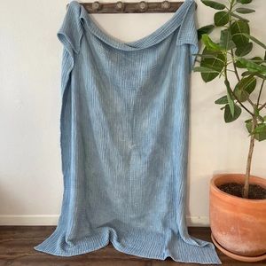 Botanical dyed blanket